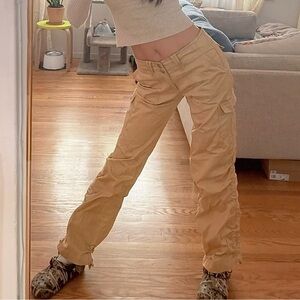I.AM.GIA Beige High-Waisted Pants